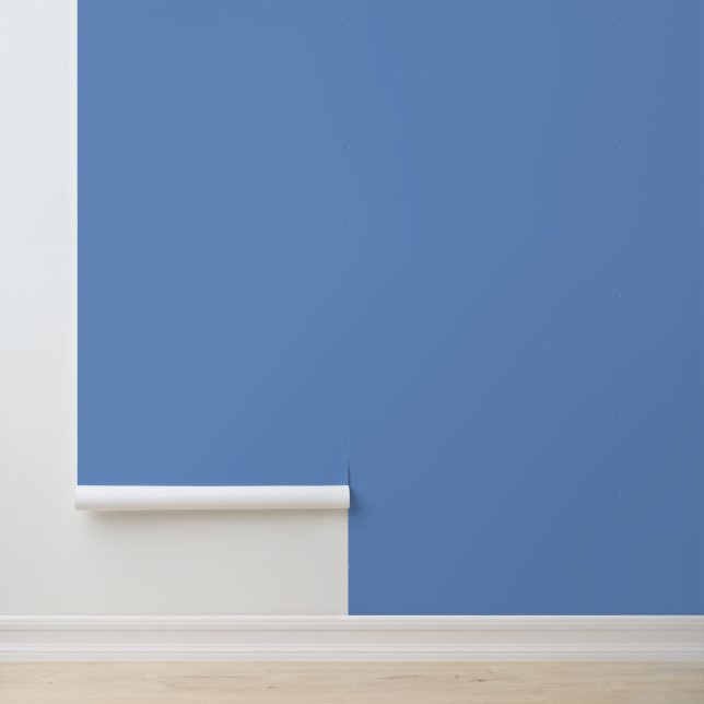 Minimalistisch Cornflower Blue Solid schlicht mode Tapete (Anwendung)