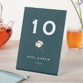 Minimalistisch Cotton Dark Vibranding Green Weddin Sockelschild (In Situ)