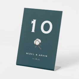 Minimalistisch Cotton Dark Vibranding Green Weddin Sockelschild