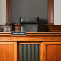 Minimalistisch Court Judge Black