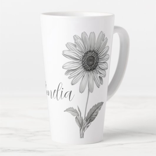 Minimalistisch Daisy Milchtasse (Rechte Ecke)
