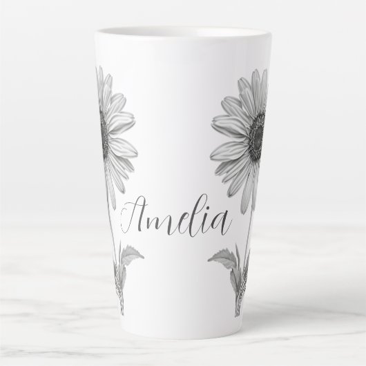 Minimalistisch Daisy Milchtasse (Vorderseite)