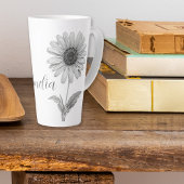 Minimalistisch Daisy Milchtasse