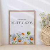 Minimalistisch Daisy verließ hier Ihre Rezeptkarte Poster