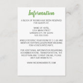 Minimalistisch Daisy Wedding Begleitkarte (Vorderseite)