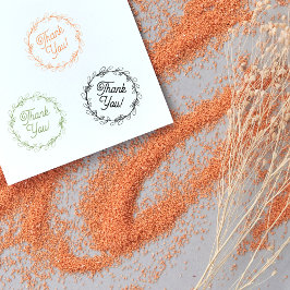 Minimalistisch danke, Blume Gummistempel