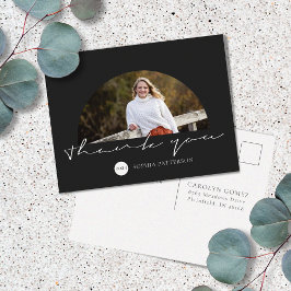 Minimalistisch Danke Foto Postkarte