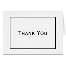 Minimalistisch Danke für die Black & White Wedding