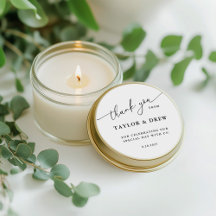 Minimalistisch danke Gastgeschenk Hochzeit