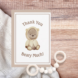 Minimalistisch danke Ihnen Beary Much Baby Dusche