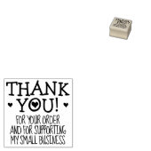 Minimalistisch danke, kleine Unternehmen Gummistempel (Stempel)