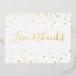 Minimalistisch Dankeschön Card mit niedlichen klei Folien Feiertagspostkarte