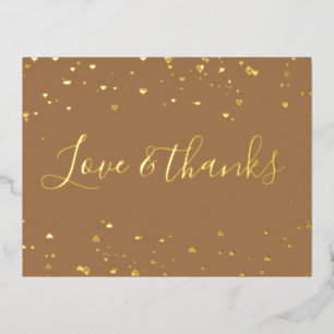 Minimalistisch Dankeschön Card mit niedlichen klei Folien Feiertagspostkarte