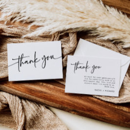 Minimalistisch Dankeschön Card Modern Vielen Dank  Dankeskarte