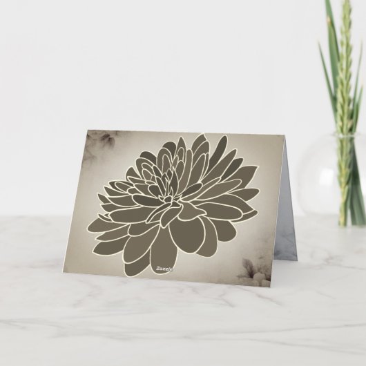 Minimalistisch Dankeskarte (Rückseite)