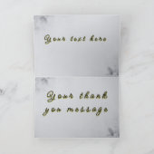 Minimalistisch Dankeskarte (Innenseite)