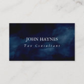 Minimalistisch Dark Navy Blue Einfach Beruflich Visitenkarte (Vorderseite)