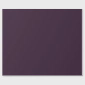 Minimalistisch Dark Tamarind Violet Lila Solid Sch Geschenkpapier (Flach)