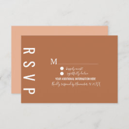 Minimalistisch Dark Terracotta Bohemische UAWG Einladung