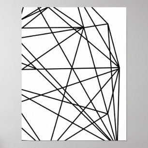 Minimalistisch Decor Geometric Abstrakt #1 Poster
