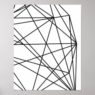 Minimalistisch Decor Geometric Abstrakt #1 Poster