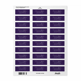 Minimalistisch Deep Lila Single Tulip Wedding