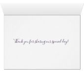 Minimalistisch Deep Lila Single Tulip Wedding (Innenansicht Horizontal (Unten))