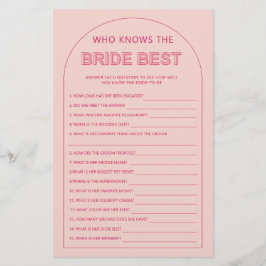 Minimalistisch, der das beste Brautparty der Braut Flyer