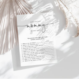 Minimalistisch, der Mama das beste Duschspiel kenn