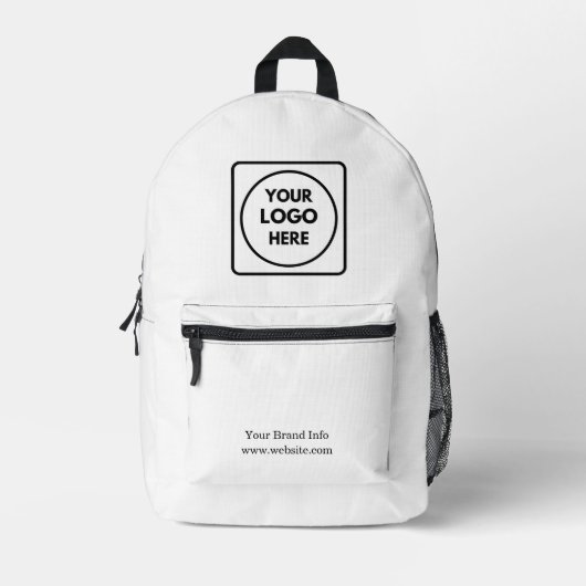 Minimalistisch | Design für kundenspezifische Firm Bedruckter Rucksack (Vorderseite)
