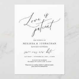 Minimalistisch, die Liebe ist geduldig, ändern Sie Einladung