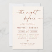Minimalistisch Die Nacht vor der Einladung (Vorderseite)