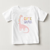 Minimalistisch Dinosaur CuteSaurus Baby T-shirt (Vorderseite)