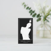 Minimalistisch DJ Dance Instructor Choreograf Qr Visitenkarte (Stehend Vorderseite)