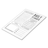 Minimalistisch Doodle Daily Planer Notizblock (angewinkelt)
