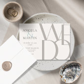 Minimalistisch Dove Gray Robin Egg Blue Einladung