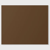 Minimalistisch Dunkelbraun, Weihnachtsfarben Geschenkpapier (Flach)