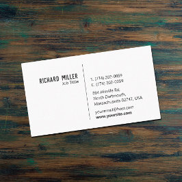 Minimalistisch, dunkelgrau, kundenspezifisch visitenkarte