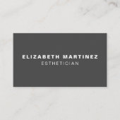 Minimalistisch Dunkelgrau Moderne Berufliche Maßst Visitenkarte (Vorderseite)