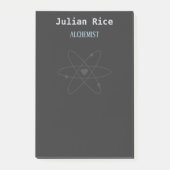 Minimalistisch dunkelgrau post-it klebezettel (Vorderseite)