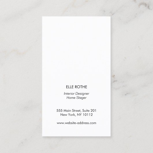 Minimalistisch dunkelgrüne Lizard Skin Designer Visitenkarte (Rückseite)