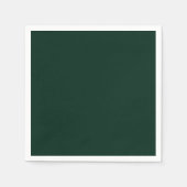 Minimalistisch dunkelkieferngrün solide schlicht e serviette (Vorderseite)