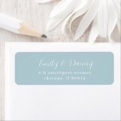 Minimalistisch Dusty Baby Blue Elegant Hochzeitsad (Insitu)