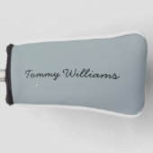 Minimalistisch Dusty Blue Beruflich Simple Golf Headcover (Vorderseite)