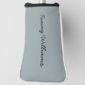 Minimalistisch Dusty Blue Beruflich Simple Golf Headcover (Rotieren 90)