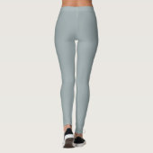 Minimalistisch Dusty Blue Beruflich Simple Leggings (Rückseite)