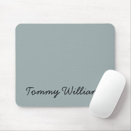 Minimalistisch Dusty Blue Beruflich Simple Mousepad