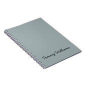 Minimalistisch Dusty Blue Beruflich Simple Notizblock (Rechte Seite)