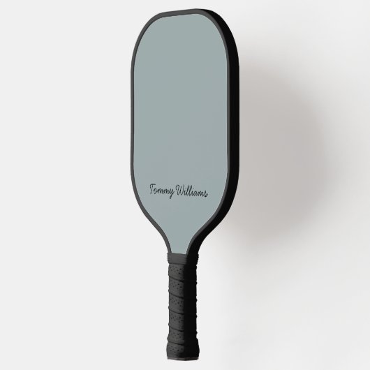 Minimalistisch Dusty Blue Beruflich Simple Pickleball Schläger (Links)