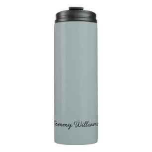 Minimalistisch Dusty Blue Beruflich Simple Thermosbecher